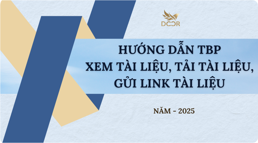 Hướng dẫn TBP xem tài liệu, tải tài liệu, gửi link tài liệu 