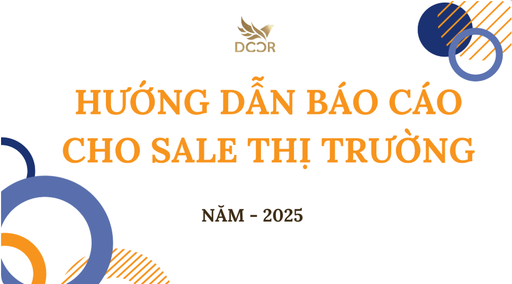 Hướng dẫn báo cáo cho Sale thị trường 